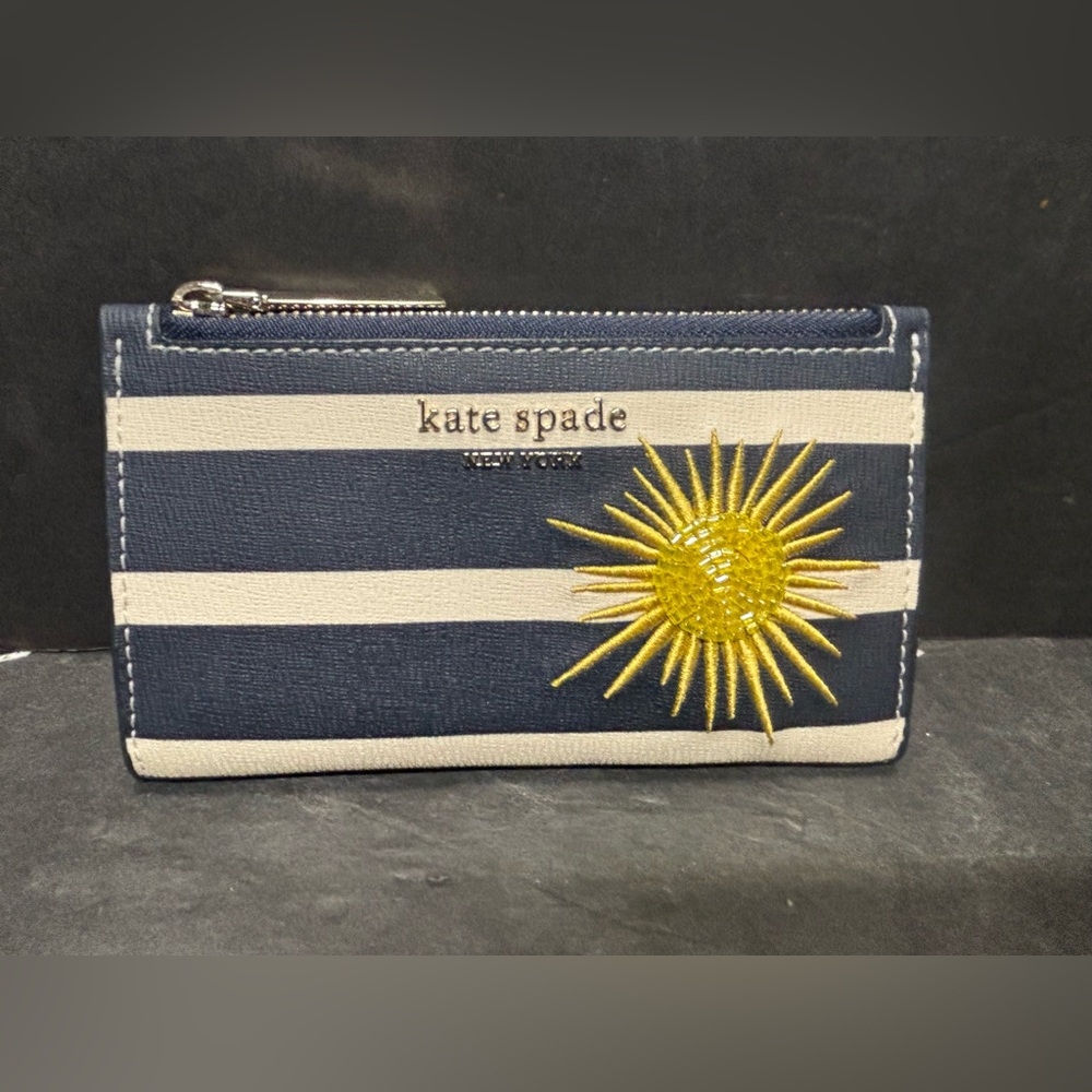 Kate Spade Sunkiss Embellished Small Slim Bifold Wallet